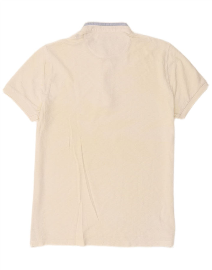 Polo da uomo Massimo Dutti color block bianco medio