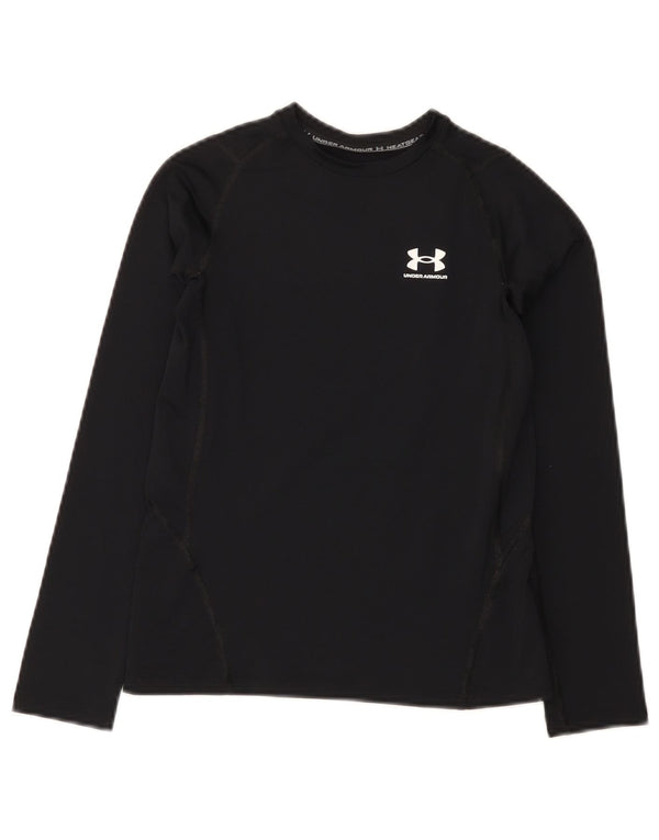 Under Armour Ragazzi Heat Gear Top manica lunga 9-10 anni medio nero