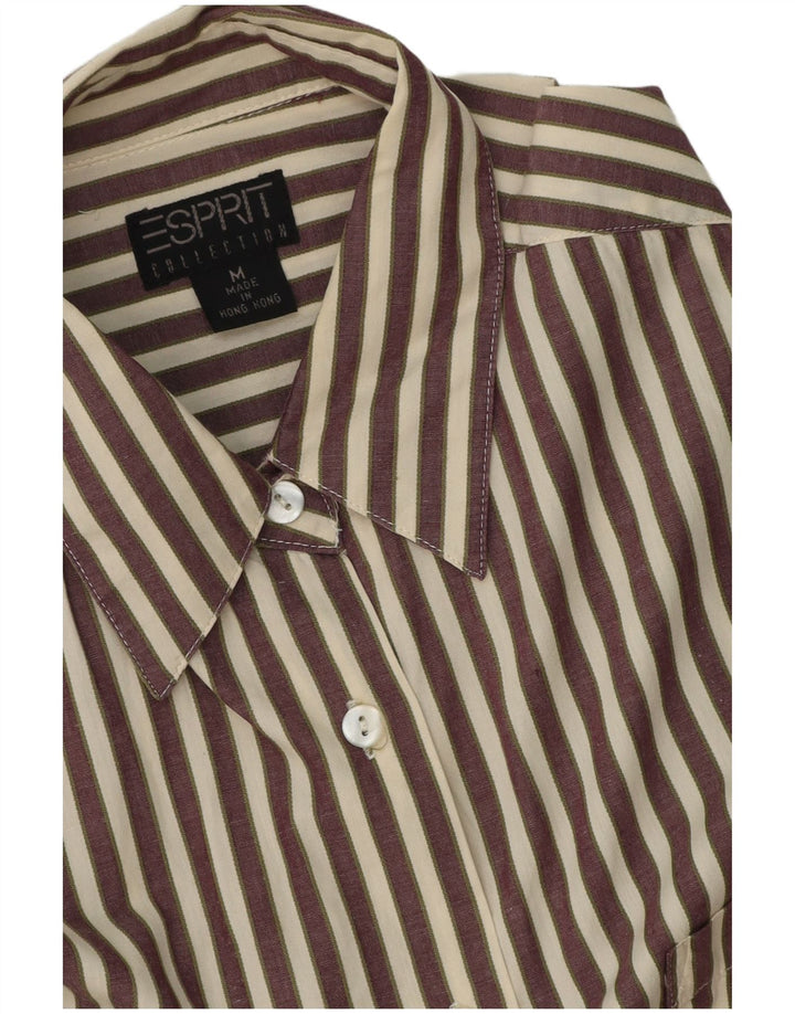 Camicia oversize da donna Esprit UK 14 Gessato marrone medio
