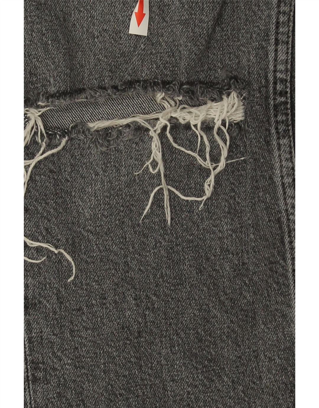 Jeans dritti effetto invecchiato da donna Zara EU 38 piccolo W28 L27 cotone grigio