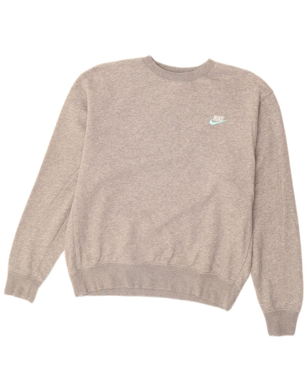 Felpa da uomo NIKE Maglione in cotone grigio medio