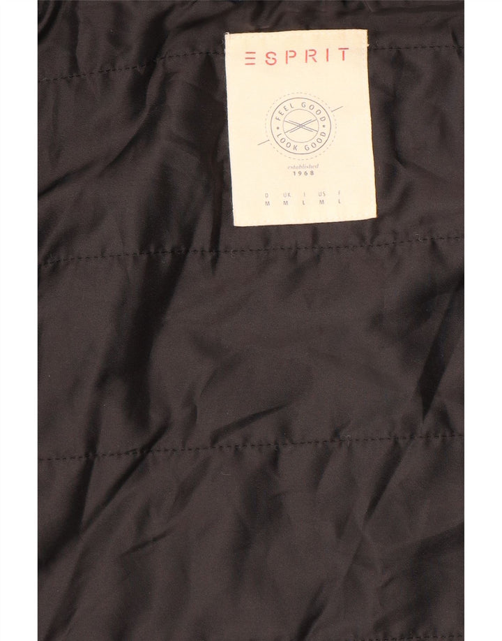 Giacca a vento con cappuccio da donna ESPRIT UK 14 Medium Black Check