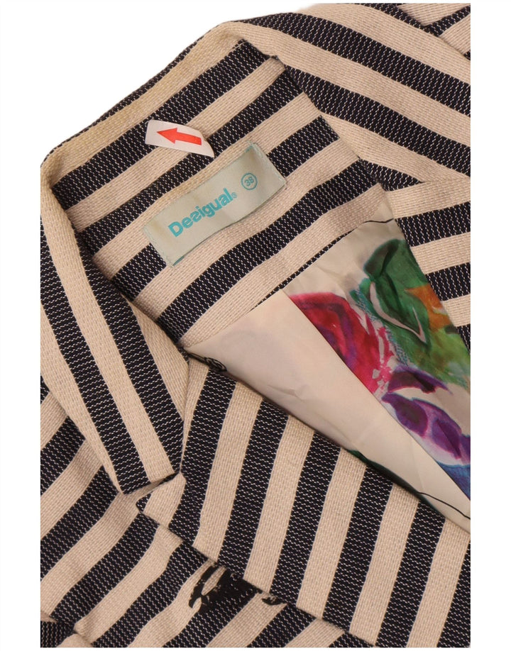 Desigual Giacca da donna con grafica grafica EU 38 Medium Navy Blue Striped