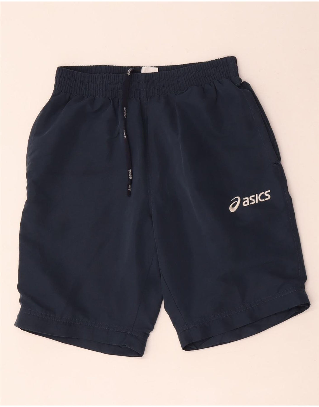 Pantaloncini sportivi ASICS da uomo piccoli in poliestere blu navy
