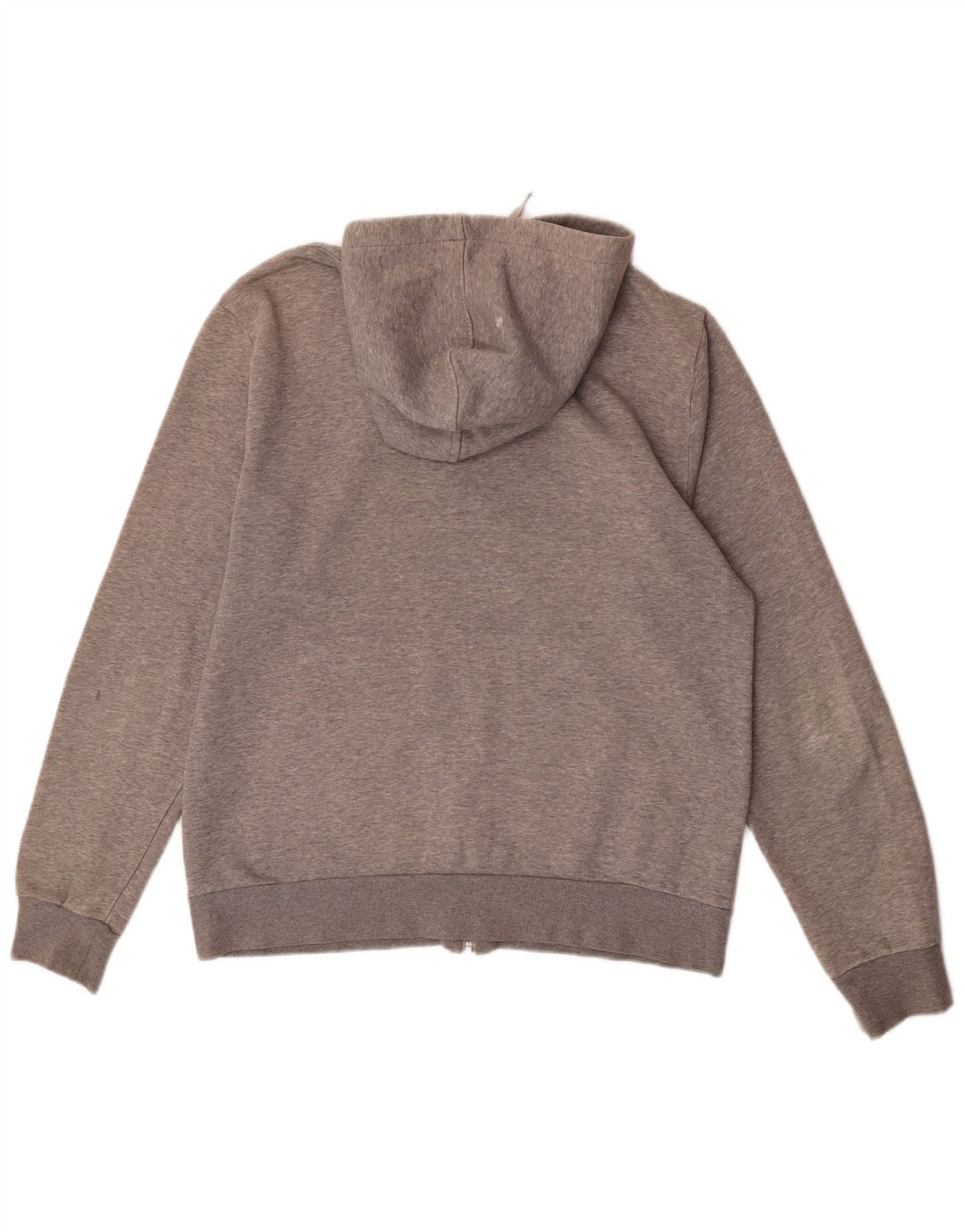 Felpa con cappuccio e zip grafica da uomo Puma in cotone grigio medio