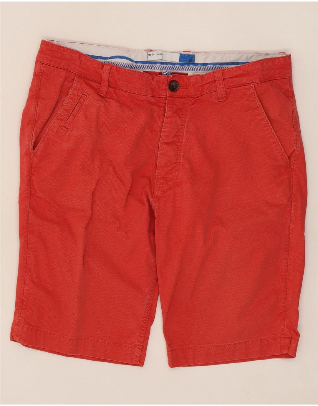 Pantaloncini chino da uomo ADIDAS W36 grandi in cotone rosso
