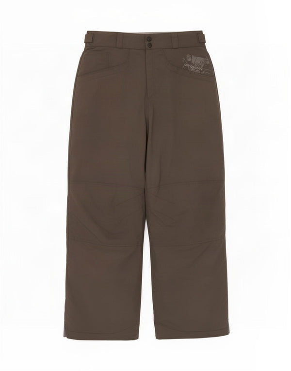 Pantaloni da sci grafici da uomo Rip Curl XL W34 L34 Marrone Poliammide