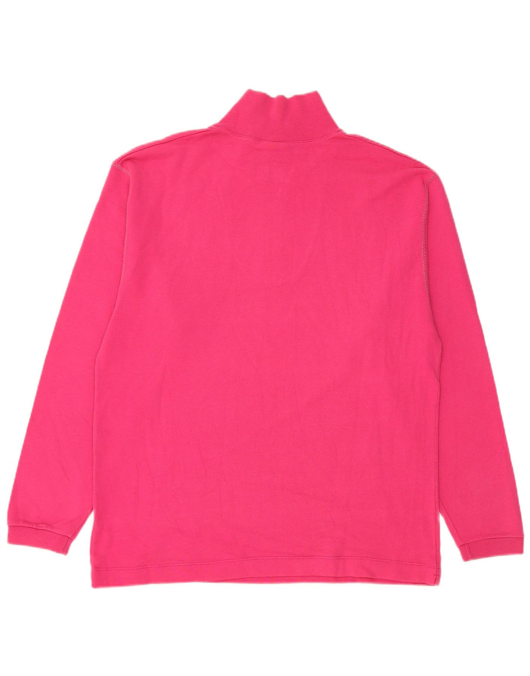 Felpa da donna Champion con zip e collo, maglione, UK 14, cotone rosa medio