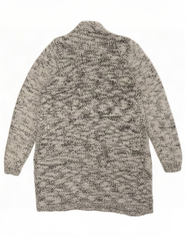 Maglione cardigan lungo autografo da donna Marks & Spencer UK 10 piccolo grigio