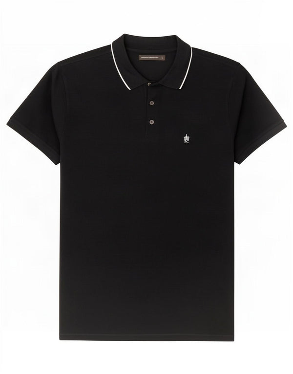 Polo da uomo French Connection XL in cotone blu navy