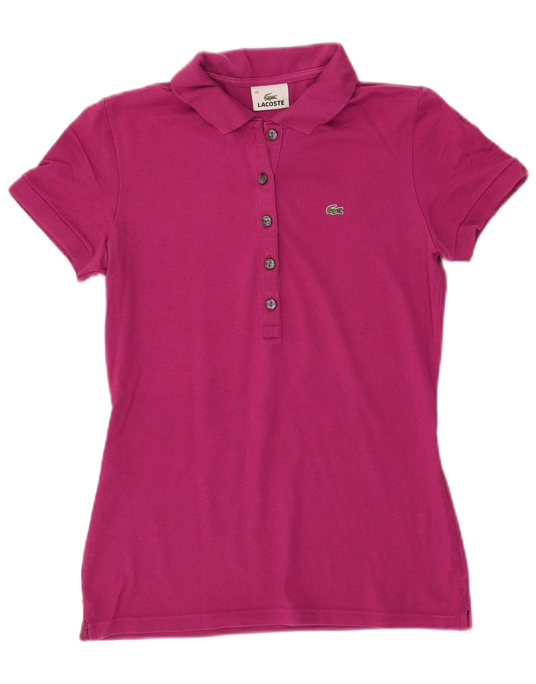 Polo da donna Lacoste taglia 40 cotone rosa medio