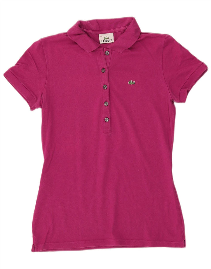 Polo da donna Lacoste taglia 40 cotone rosa medio