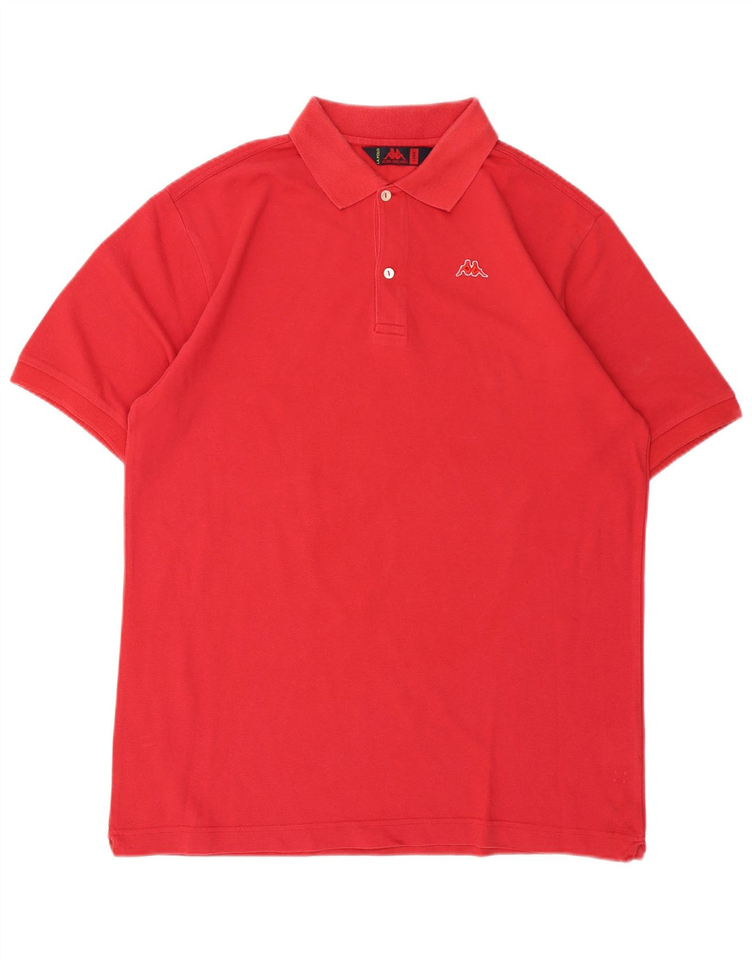 Polo Kappa Uomo Large Rossa In Cotone