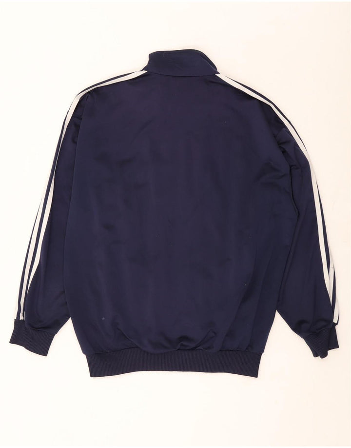 Giacca da tuta da uomo Adidas UK 38/40 Medium Blu Navy Poliestere