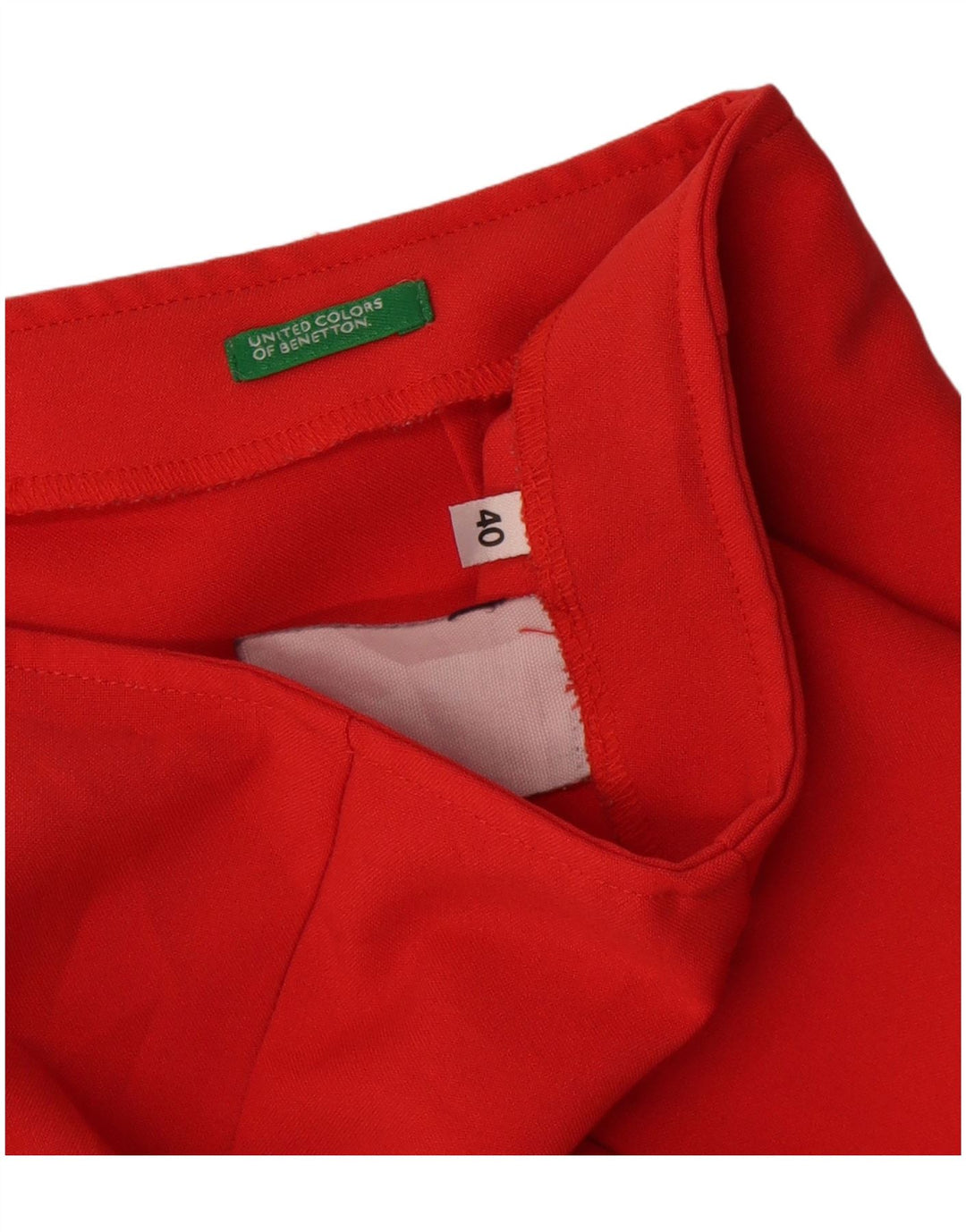 Pantaloni caldi da donna Benetton IT 40 Small W26 Rossi