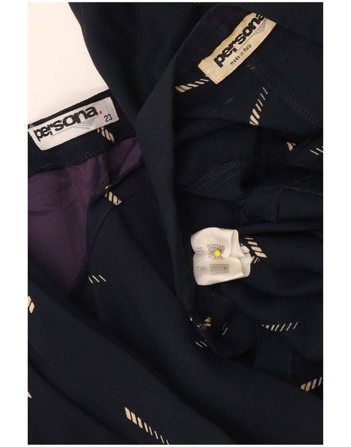 Set gonna 2 pezzi da donna Persona taglia 23 media W32 blu navy geometrico