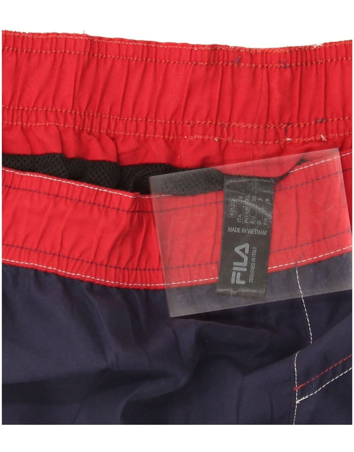 Pantaloncini da bagno da uomo Fila XL blu navy in poliestere