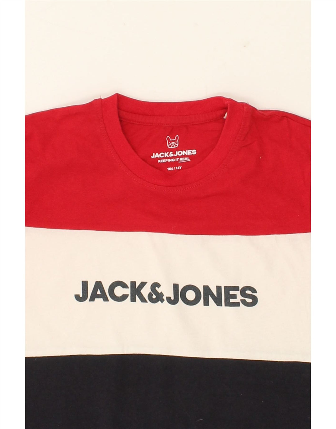 JACK & JONES Boys Graphic T-Shirt Top 13-14 Years Multicoloured Vintage Jack & Jones and Second-Hand Jack & Jones from Messina Hembry 
