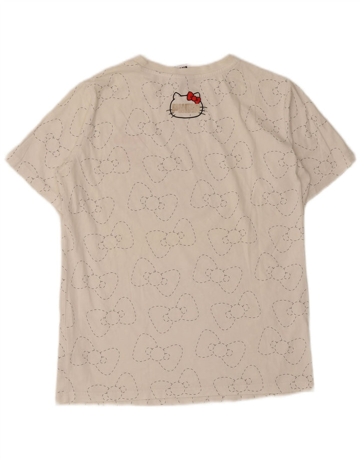 T-shirt grafica da donna Puma Top UK 14 cotone bianco medio