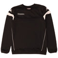 Felpa grafica da uomo Kappa, maglione, colore nero medio, in poliestere color block