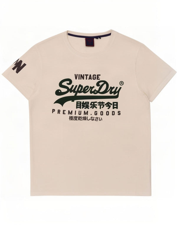 T-shirt grafica da uomo Superdry Top 3XL bianca