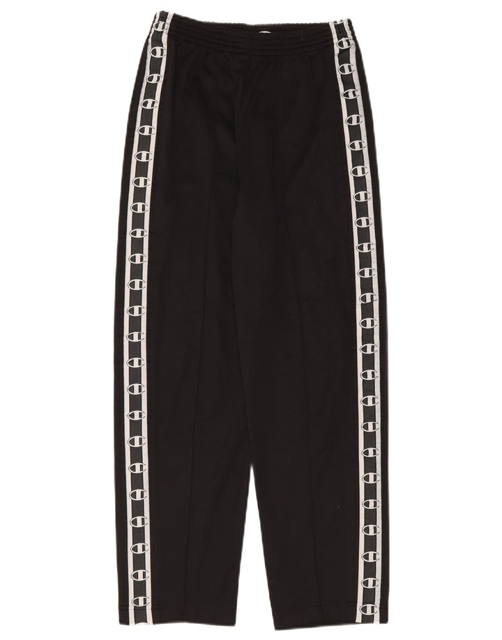 Pantaloni da tuta grafici da uomo Champion piccoli in poliestere nero
