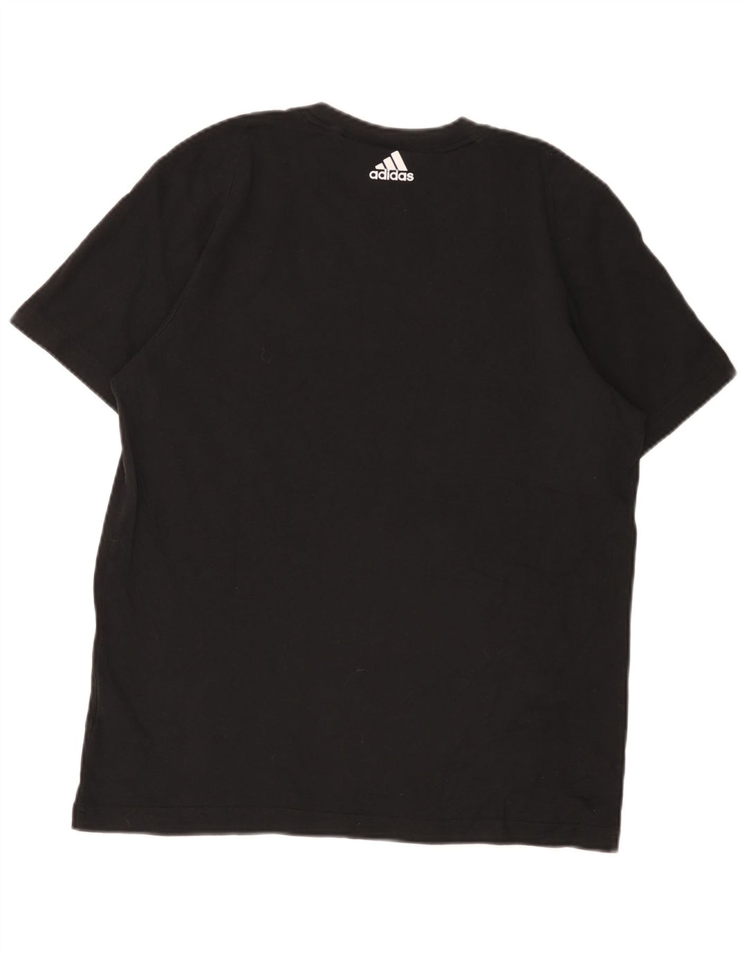 T-shirt grafica da uomo Adidas Top grande in cotone nero