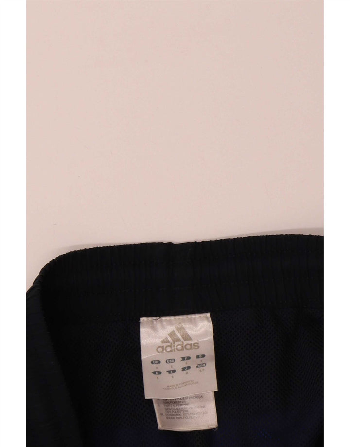 Pantaloni da tuta da uomo Adidas Small in poliestere color block blu navy