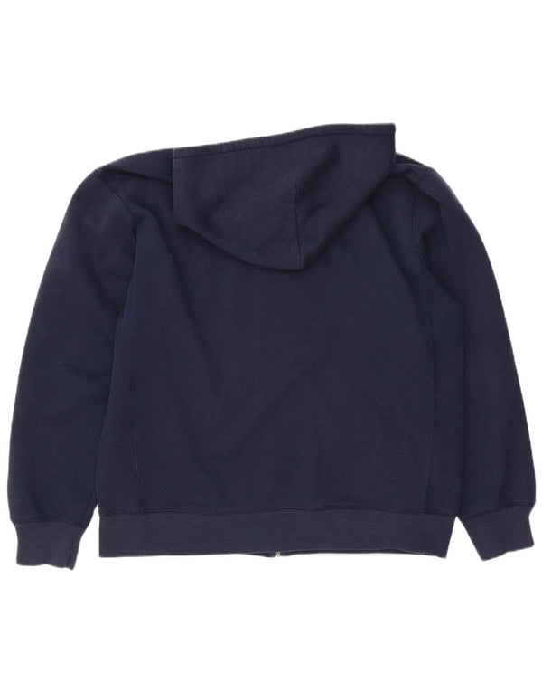 Felpa con cappuccio e zip Nike da uomo XL in cotone blu navy