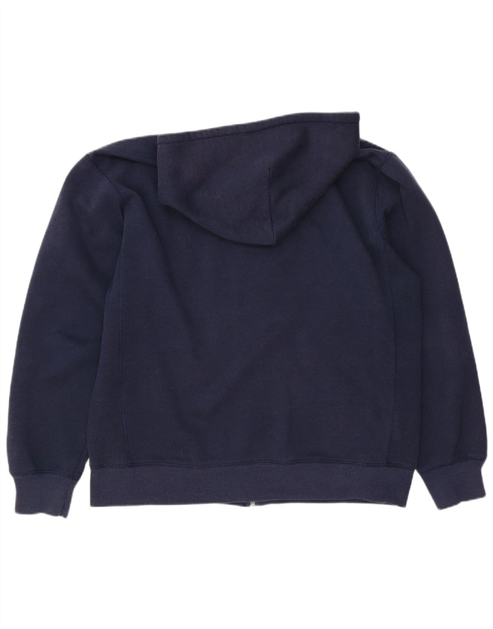 Felpa con cappuccio e zip Nike da uomo XL in cotone blu navy