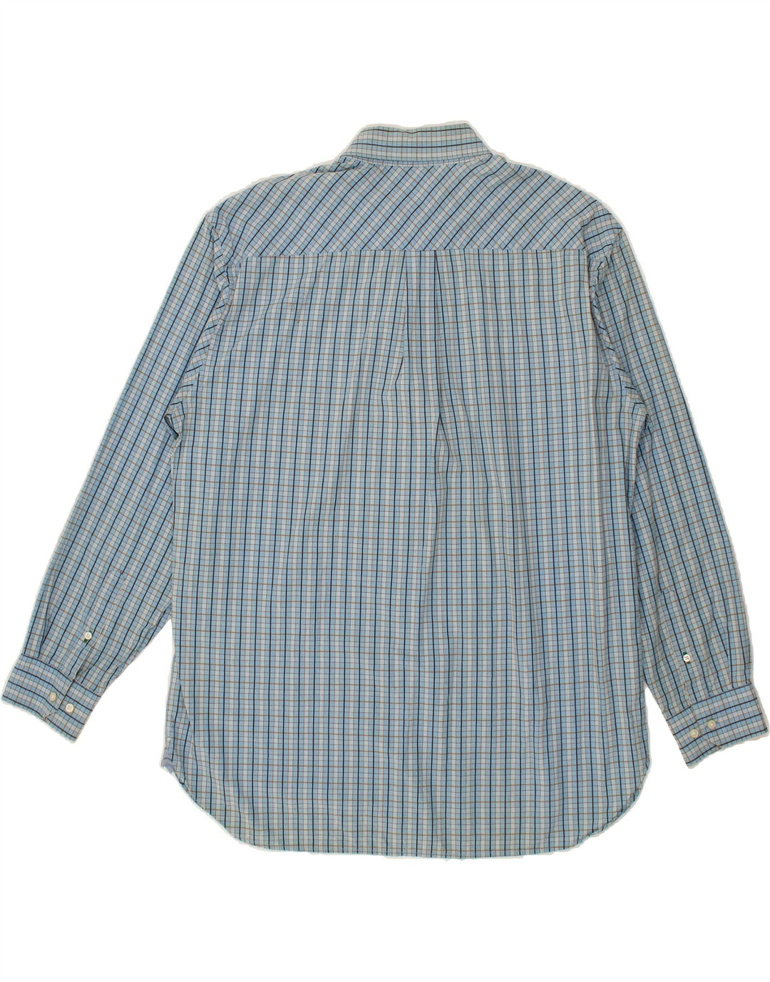 TOMMY HILFIGER Mens Shirt XL Blue Check Cotton Vintage Tommy Hilfiger and Second-Hand Tommy Hilfiger from Messina Hembry 