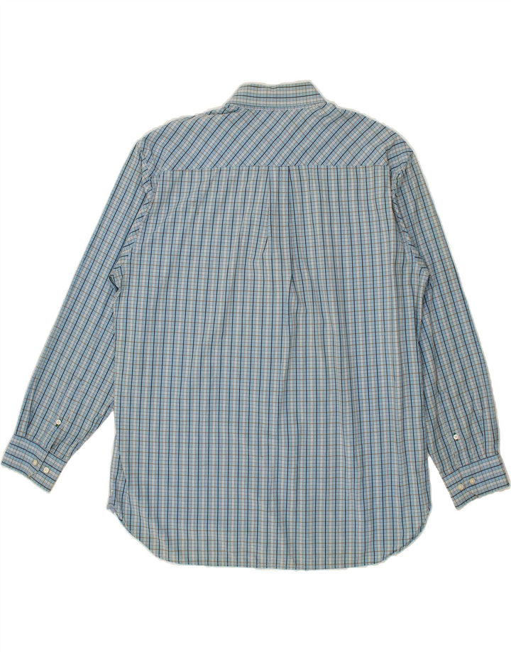TOMMY HILFIGER Mens Shirt XL Blue Check Cotton Vintage Tommy Hilfiger and Second-Hand Tommy Hilfiger from Messina Hembry 