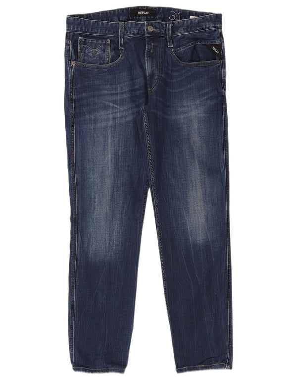 Replay Jeans slim da uomo W31 L32 in cotone blu