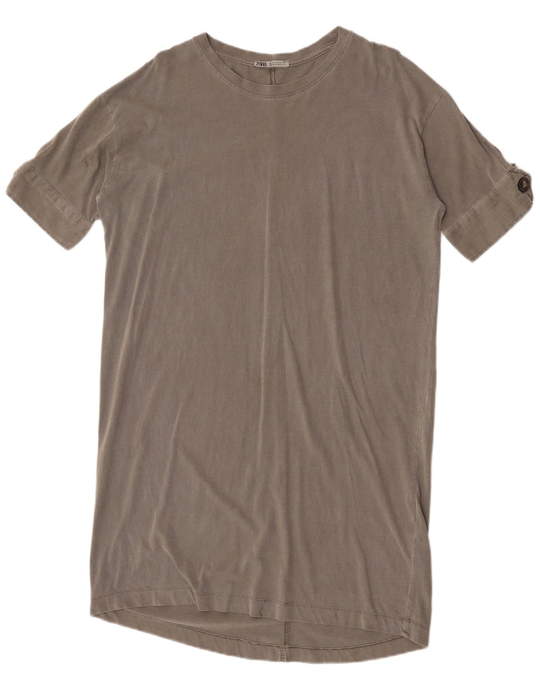 Abito T-shirt Zara da donna UK 14 Grigio medio