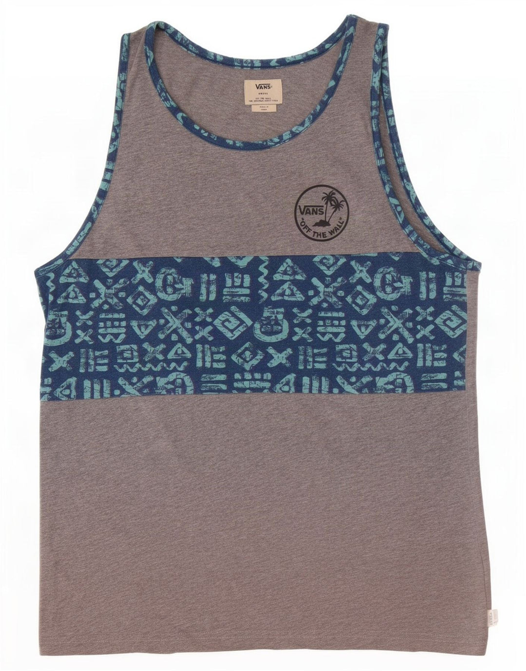 Canotta grafica da uomo Vans Small grigia geometrica