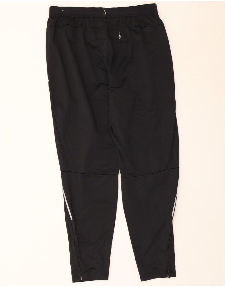Pantaloni da tuta da uomo NIKE Dri Fit grandi in poliestere nero