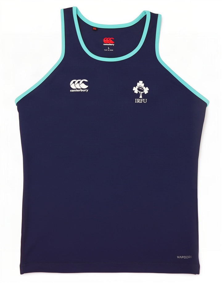 Canterbury Canottiera Irlanda da uomo grande in poliestere blu navy