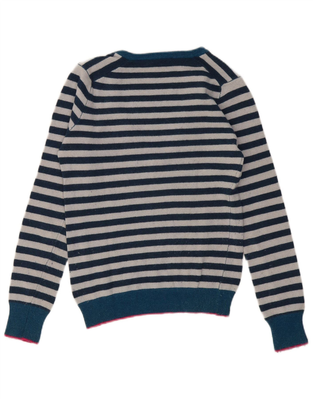 Maglione maglione con scollo a V da donna HARMONT & BLAINE UK 10 piccolo blu navy