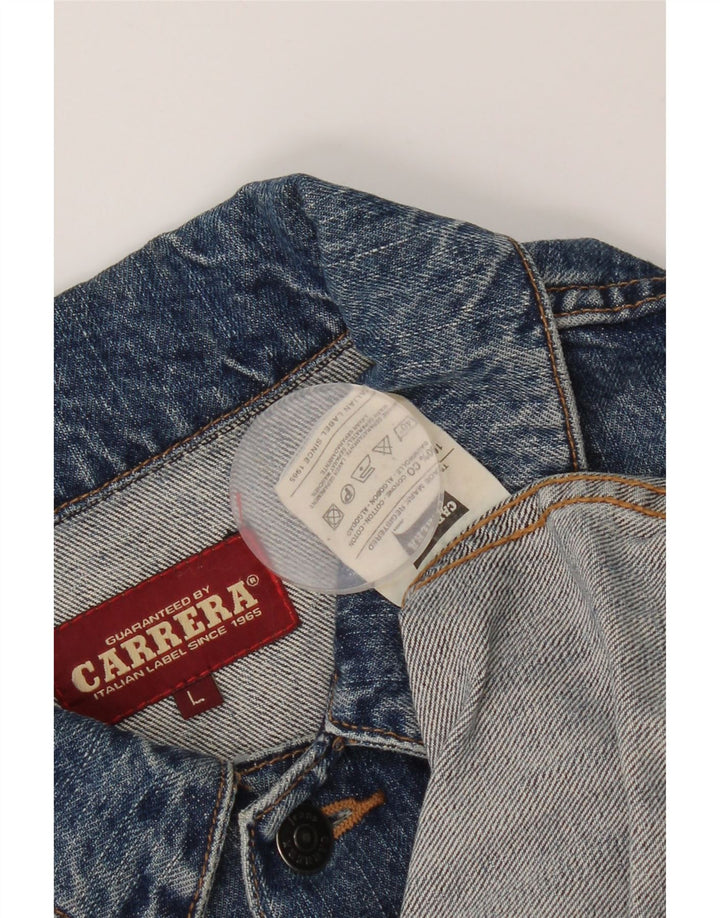 Giacca di jeans da uomo Carrera UK 40 grande cotone blu