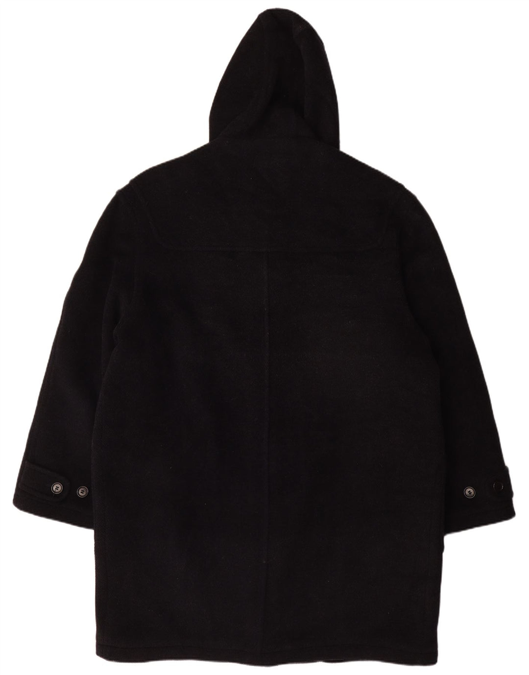 Montgomery con cappuccio da uomo vintage UK 42 XL Lana blu navy