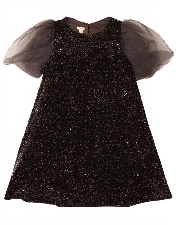 Abito a trapezio per ragazze Monsoon con paillettes 12-13 anni in poliestere nero