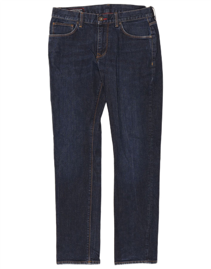 Jeans slim da uomo Tommy Hilfiger W32 L32 cotone blu navy