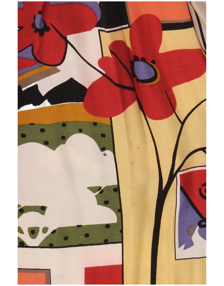 Camicetta con grafica oversize da donna vintage UK 16 grande multicolore