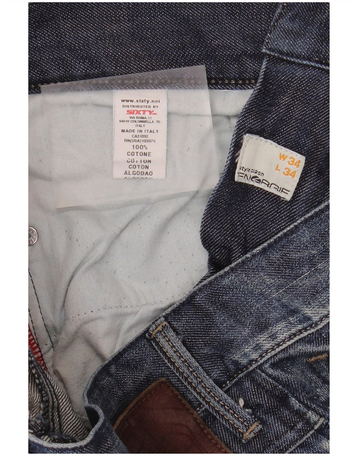 Jeans dritti da uomo ENERGIE W34 L34 cotone blu