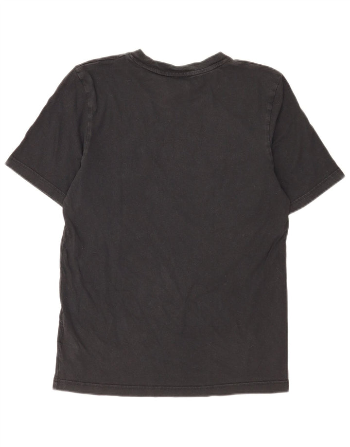T-shirt grafica da uomo Adidas Top piccola in cotone nero