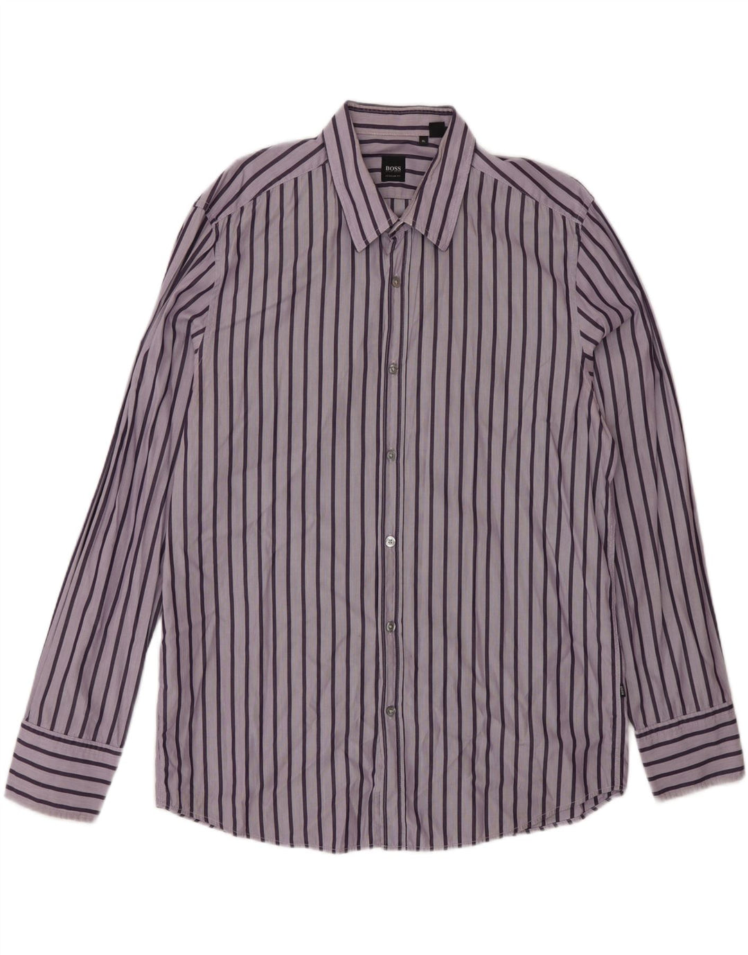 Camicia Hugo Boss da uomo vestibilità regolare XL a righe viola