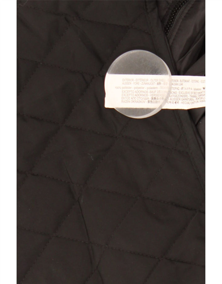 Gilet trapuntato da uomo Zara UK 38 medio nero poliestere