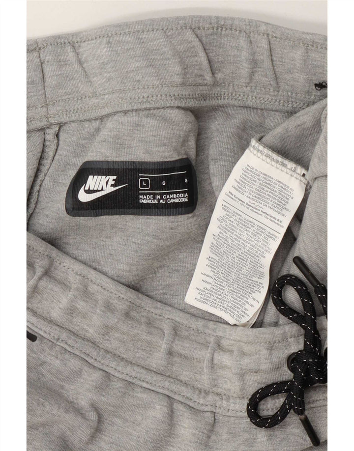 Pantaloni da tuta da uomo Nike Joggers grandi in cotone grigio