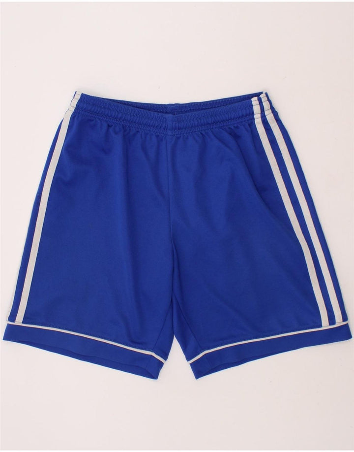 ADIDAS Boys Climalite Sport Shorts 11-12 Years  Blue Polyester Vintage Adidas and Second-Hand Adidas from Messina Hembry 
