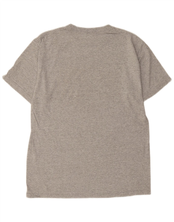 CHAMPION Mens Graphic T-Shirt Top Medium Grey Cotton